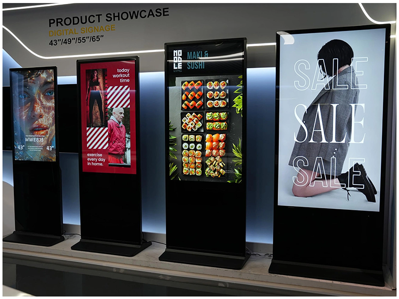 diital signage standies