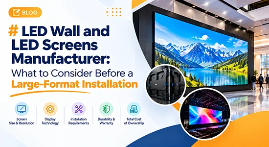 LED Wall and LED Screens Manufacturer: What to Consider Before a Large-Format Installation