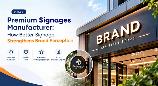 Premium Signages Manufacturer: How Better Signage Strengthens Brand Perception