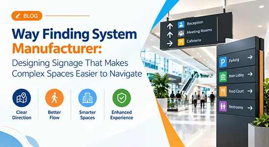 Way Finding System Manufacturer: Designing Signage That Makes Complex Spaces Easier to Navigate