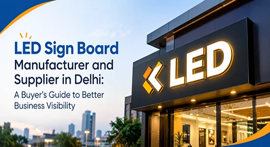 LED Sign Board Manufacturer and Supplier in Delhi: A Buyer’s Guide to Better Business Visibility
